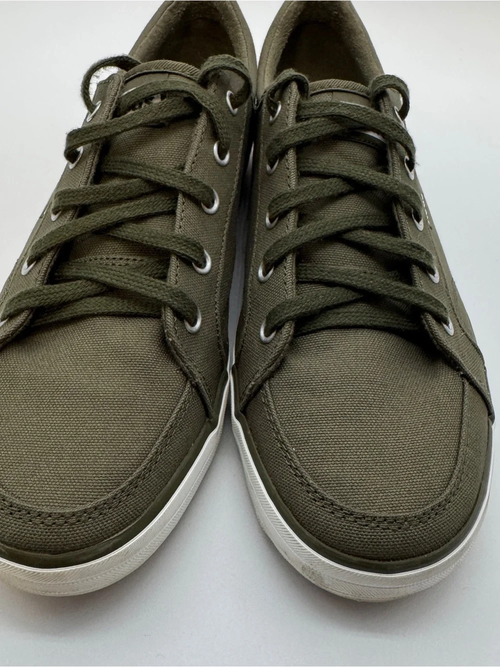 Keds Womens Sneakers 9.5 Olive Army Green Gently Used Classic Canvas Shoes